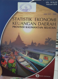 STATISTIK EKONOMI KEUANGAN DAERAH PROVINSI KALIMANTAN SELATAN