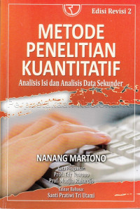 Metode Penelitian Kuantitatif: Analisis Isi dan Analisis Data Sekunder