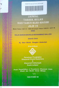 JADWAL  TARIKH, BULAN DAN TAHUN HIJRI-MASIHI