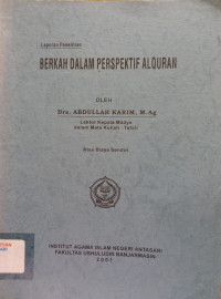 Berkah Dalam Perspektif Alquran