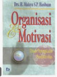 0rganisasi dan Motivasi  Dasar Peningkatan  Pruduktivitas